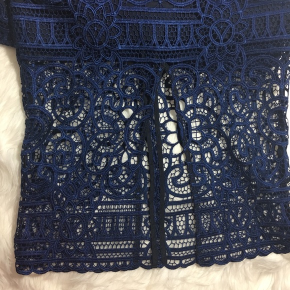 NICHOLAS Blue Strapless Dress. C - Picture 6 of 7